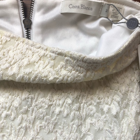 BNWT white lace mini skirt - size Small - Picture 2 of 3